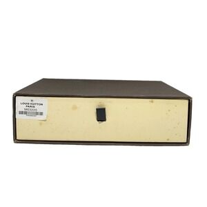 Louis Vuitton Brown Textured Drawer Storage Box‎ Paris 5.5x8.5x2 Gift Box